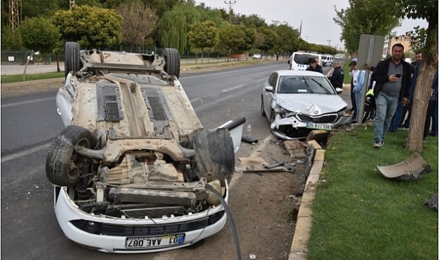 İki otomobilin çarpışması sonucu 1 kişi yaralandı Asayiş Kulis TV